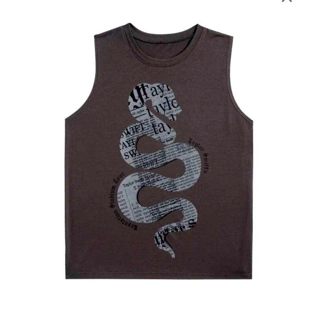 Taylor Swift Authentic Reputation Tour Merch Snake Top with Tour Dates